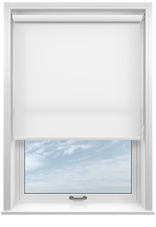 Verona, Pure White - Motorised Roller Blind
